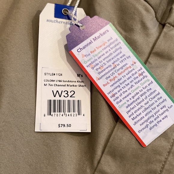 Southern Tide Channel marker shorts X 2 sold as one - Picture 3 of 4